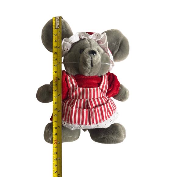 1986 Dakin Mr & Mrs Santa Mouse Plush Set w/ Original Tags Vintage Korea - Picture 4 of 16